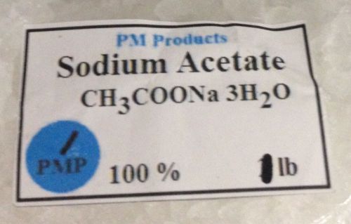 Sodium Acetate  100% pure and 1 pound