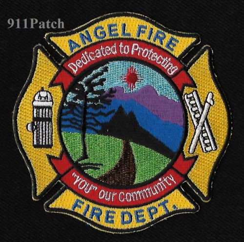 Angel Fire, NM - Dedicated to Protecting FIREFIGHTER Patch NEW MEXICO FIRE DEPT.