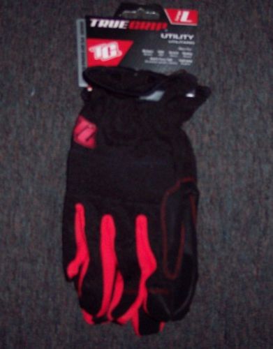 NEW TRUE GRIP HIGH PERFORMANCE UTILITY GLOVES SIZE LARGE Synthetic Leather Palm