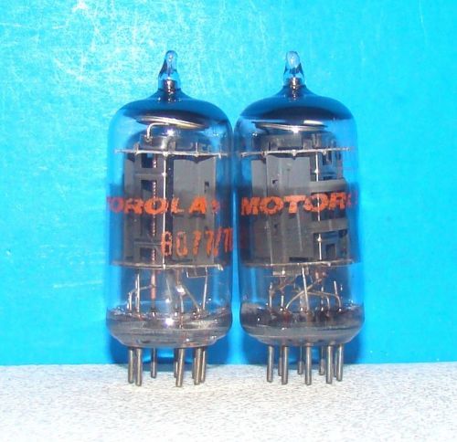 8077 vacuum tubes 2 valves RCA radio amplifier vintage electron tested 8077 7054