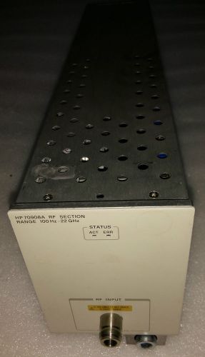 Keysight / Agilent / HP 70908A RF Section  100 kHz to 22 GHz Plug in Module