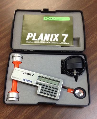 Planix 7 tamaya sokkia digital planimeter complete w/ manual, charger, case euc for sale