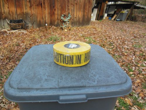 Barricade tape NA-0257 3&#034; x 1000ft caution high voltage  quantity 2