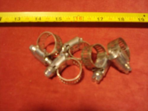 (3336.) Hose Clamps for up to 3/8&#034; Dia. Hose - Lot of 4