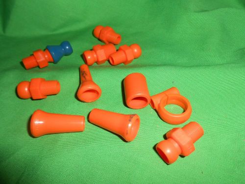 Lot of 11 loc-line 1/4&#034; and 3/8&#034; coolant hose fittings nozzles for sale