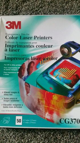 Transparency film for color laser printers