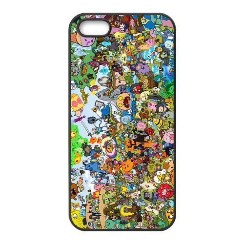 Adventure Time characters Case Cover Smartphone iPhone 4,5,6 Samsung Galaxy