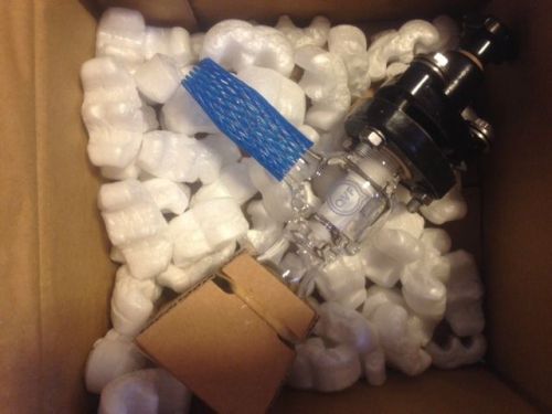 Qvf ven25/lue borosilicate glass bellow type valve #369 for sale