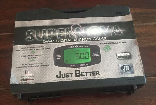 DV-41 - SUPERNOVA DIGITAL MICRON GAUGE WITH CASE AND AC ADAPTER black greenlight