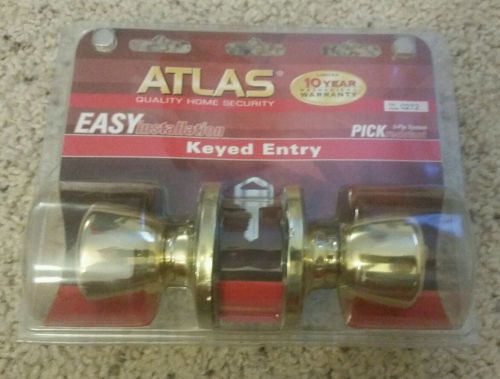 Atlas Door Knob Keyed Entry 5 Pin System Pick Resistant Easy Installation