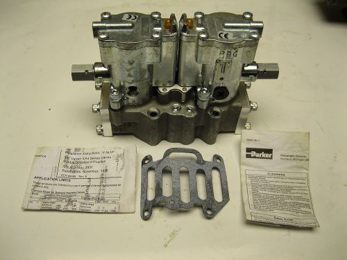 Parker solenoid air control valve 3/8” 4-way 2-position (l6553910253) for sale
