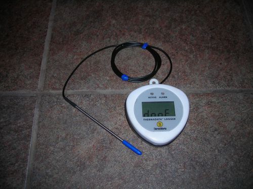THERMOWORKS THERMADATA TEMPERATURE LOGGER MODEL TDF D12190846 EXTERNAL PROBE