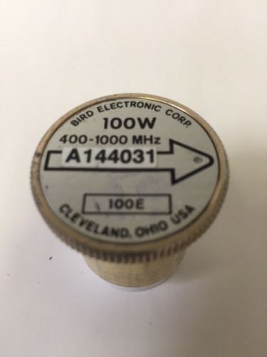 Bird Electronic Corp 100W 400-1000 MHz 100E Wattmeter Plug-in