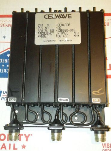 Rfs/celwave hfe8400a uhf 6 cavity duplexer 406-450 mhz  * ham * 70cm made in usa for sale
