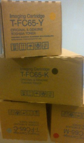 Toshiba T-FC65K, T-FC65C, T-FC65M &amp; T-FC65Y Full Set e-studio  6540C/6550C