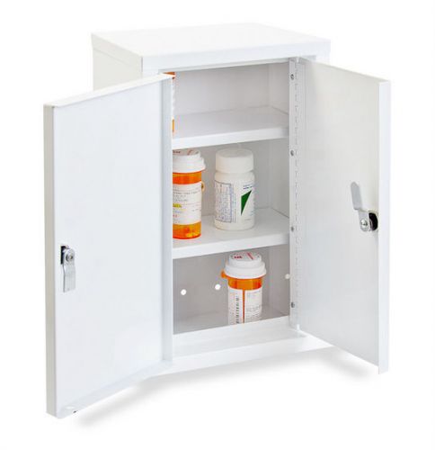 Geneva Double Door Narcotics Box, White #401424
