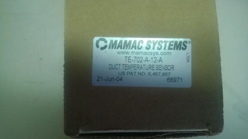 MANAC SYSTEMS TE-702-A-12-A DUCT TEMPERATURE SENSOR