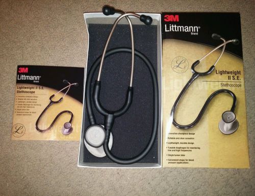 3M Littmann Lightweight II SE Stethoscope - 2450 - 28&#034; Black Tube