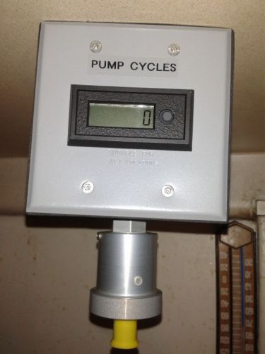 Flow totalizer pump cycles digital meter mgsw 2031. for sale