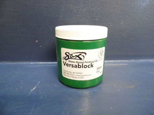Sax Water-Based Printing Ink VERSABLOCK - Green 8 oz 30716