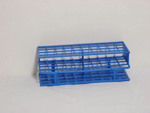 Thermo scientific nalgene unwire test tube rack 20mm tubes, blue holds 40 euc for sale