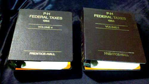 PRENTICE HALL HEAVY DUTY LAW OFFICE BINDERS FEDERAL TAXES LAW BOOKS ACCOUNTING