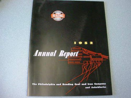 1952 Philadelphia &amp; Reading Coal Corp. Annual Report (Nice Old Anthracite Item)