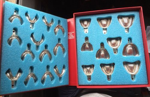 23x sto-k edentulous impression trays perforated coe gc for sale