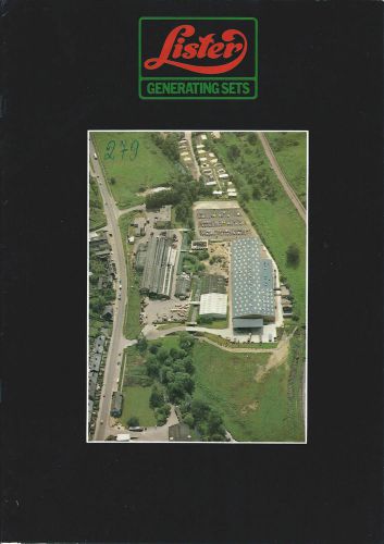 Equipment Brochure - Lister - Company Overview - Generating Sets c1979 (E3010)