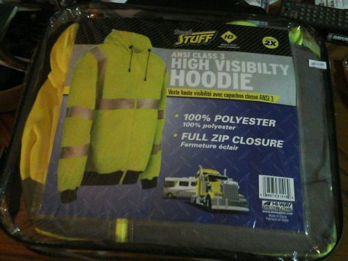 Class 3 high visibility hoodie 2x for sale