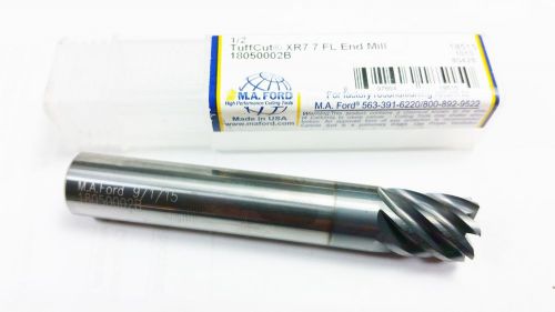 1/2&#034; MA Ford Tuffkut Carbide XR7 Coated 7 Flute .010 CR Finishing End Mill (R 79