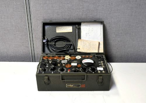 Rare Military WW11 Espey Vacuum Electron Tube Tester Signal Corps. stamped I-177