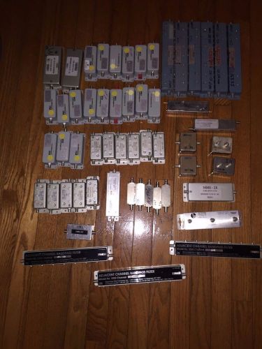 LOT OF 55 BAND PASS FILTERS NOTCH FILTERS LOW AND HIGH FILTERS WIDE CARRIER TRAP