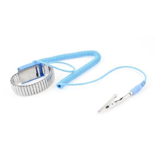 Amico Antistatic ESD Wristband Metal Adjustable Grounding Strap Blue