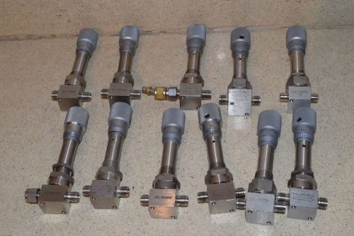 NUPRO VALVES LOT OF SS-4BMG-TW, SS-4BMW, AND OTHERS - 11 TOTAL (#219)