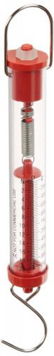 Ajax scientific plastic tubular spring scale 2000 weight capacity in red color for sale