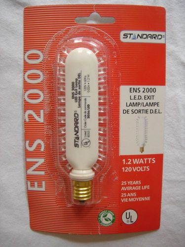 Standard ENS2000 L.E.D. Exit Lamp Bulb, 1.2watts, 120 volts, NEW