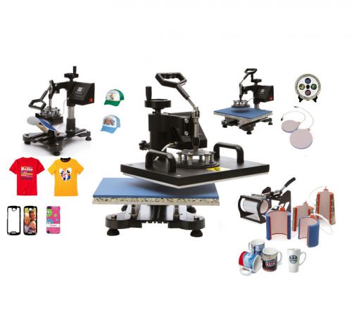 Worldwide ship 9in1 heat press machine digital sublimation transfer tshirt etc for sale