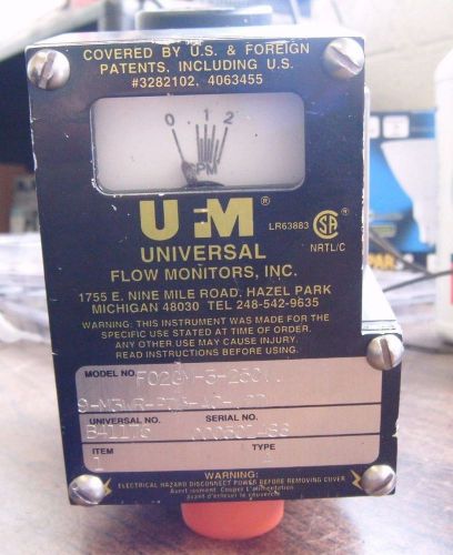 UFM UNIVERSAL FLOW MONITOR 060-2814-04TJA W/ NORCO FILTER UF-74-N