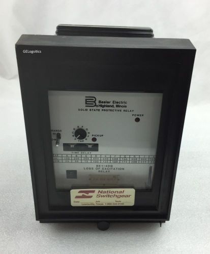 Basler Electric BE1-40Q Loss Excitation Relay| Solid State Protection Relay