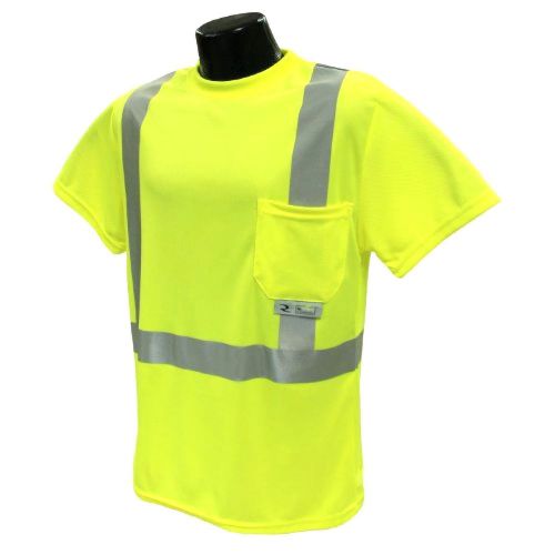 Radians st11 2pgs 5x high visibility class 2 t shirt moisture wicking mesh new for sale