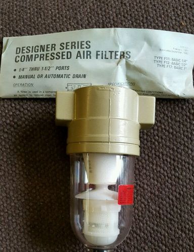 ONE NEW NORGREN F12-400-A1TA 1/2&#034; COMPRESSED AIR FILTER AUTO DRAIN