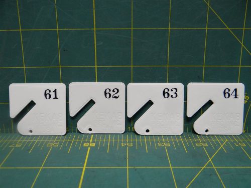 KeKab Accessory Numbered Tags NT-1 *4 Tags* Numbers 61-64