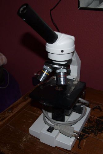 Microscope National Compound illuminated wf x10,4/0.1, 10/0.25, 40/0.65