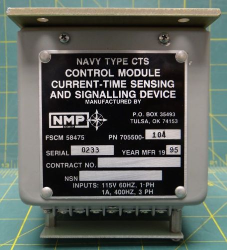 NMP Control Module Current-Time Sensing and Signalling Device PN: 705500-104