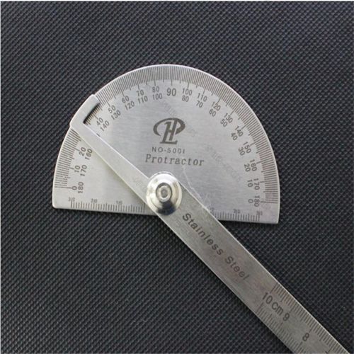 Economic Stainless Steel Round Rotary Protractor Angle Ruler Measuring Tool