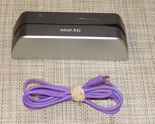 Deftun Original Used MSR X6 Mini Credit Card Reader Writer Encoder Stripe Swipe