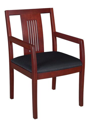 Regency Preston Guest Chair Mahogany Frame/Black Fabric Free Shipping