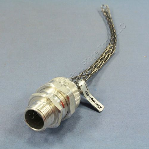 Cooper/Arrow Hart Male Strain Relief Cable Cord Grip 3/4&#034; NPT .75-.875&#034; DC200750