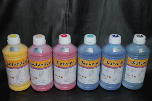 Solvent ink for Konica Minolta printhead (KM512/14pl)(6L/color) US fast shipping
